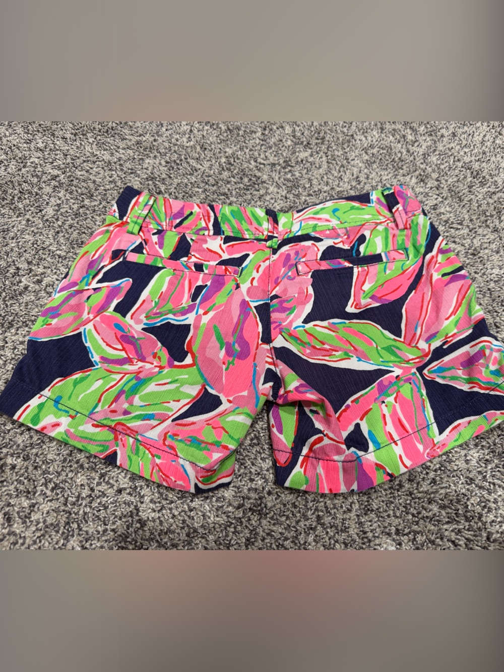 Lilly Pulitzer Women's Tropical Print Stretch Shorts - Pink Multi - Picture 3 of 4